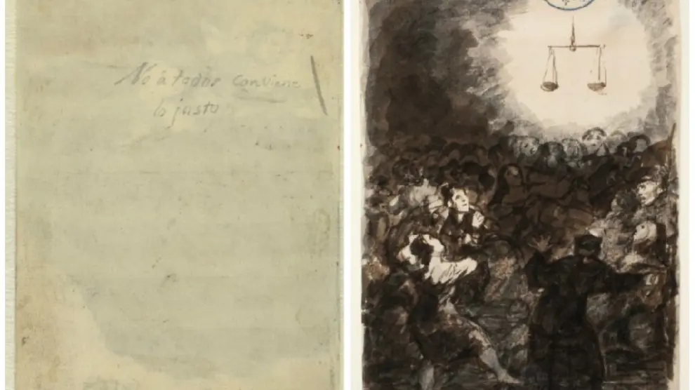 Título manuscrito por Goya.