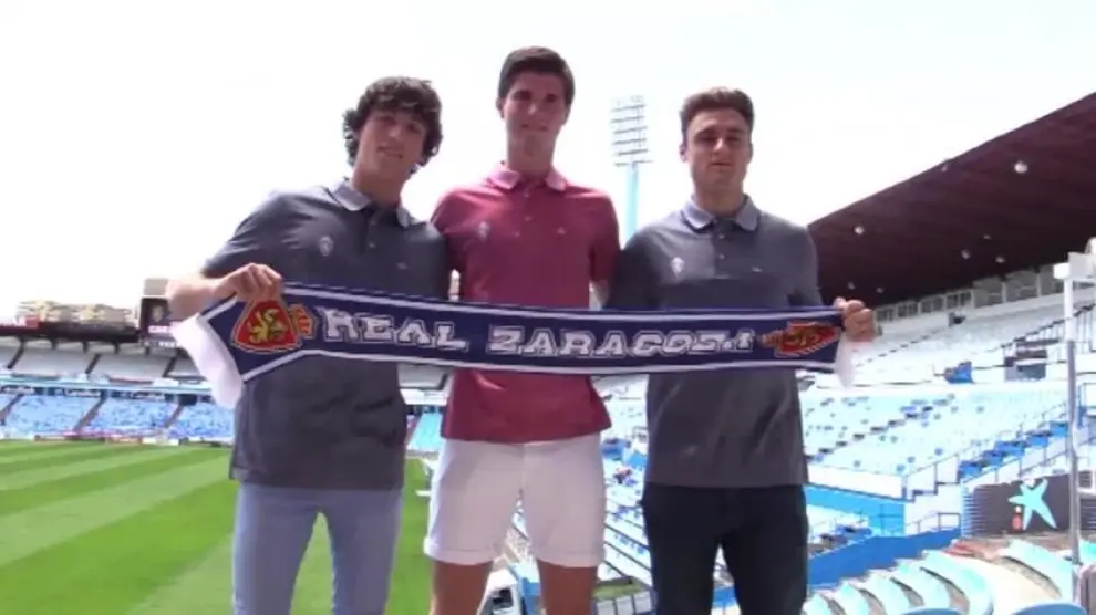 Lasure, Delmás y Zalaya militarán la próxima temporada en el primer equipo del Real Zaragoza