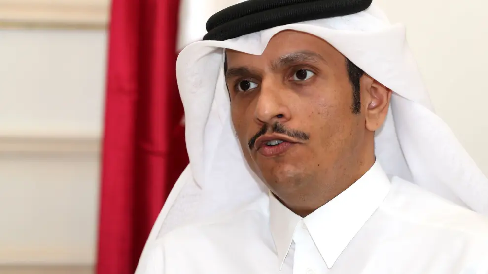 El ministro de Exteriores qatarí, Mohamed bin Abdulrahman.