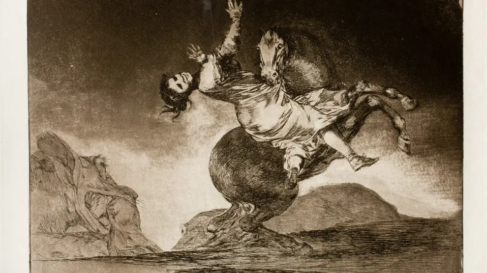 Uno de los grabados de Goya facilitados por el Museo De Reede de Amberes.