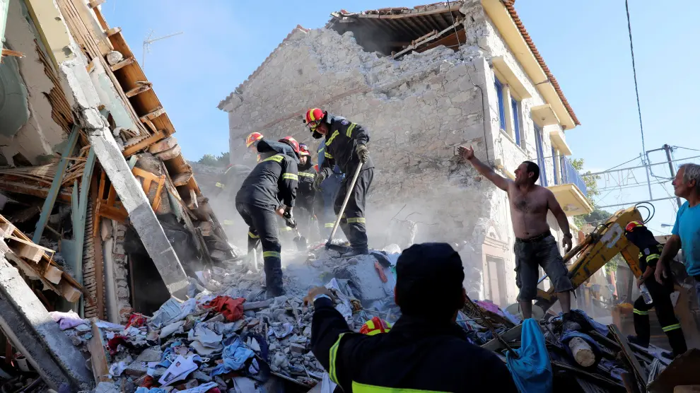 Una persona muerta en terremoto en la isla griega de Lesbos.