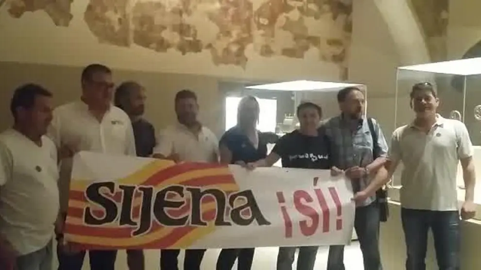 Los impulsores de la plataforma 'Sijena Sí' lleva su reivindicación al MNAC