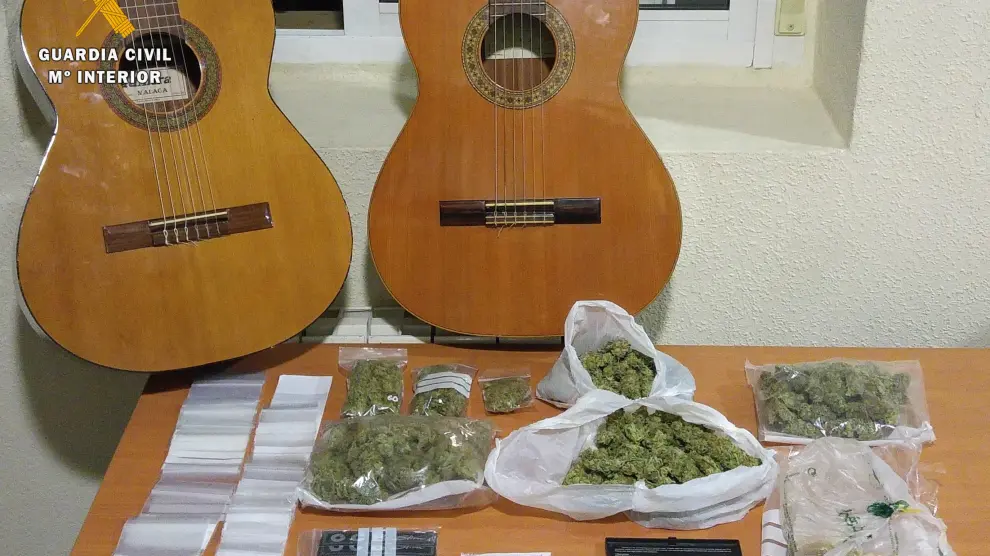 Dos detenidos por tráfico de drogas en Huesca.