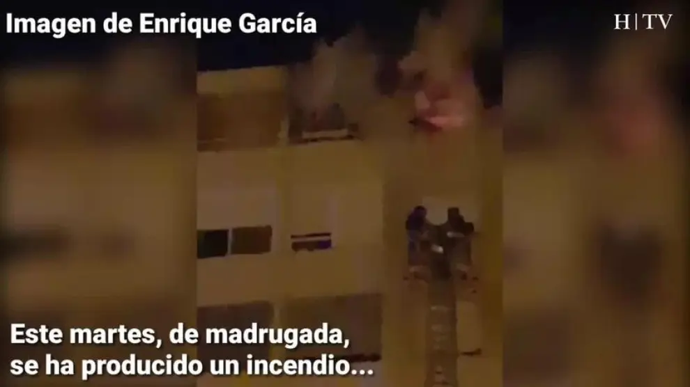 Una mujer herida en el incendio de su casa en San José