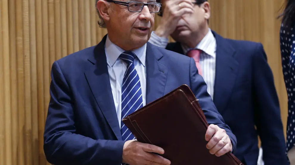 El ministro de Hacienda, Cristóbal Montoro, este miércoles.