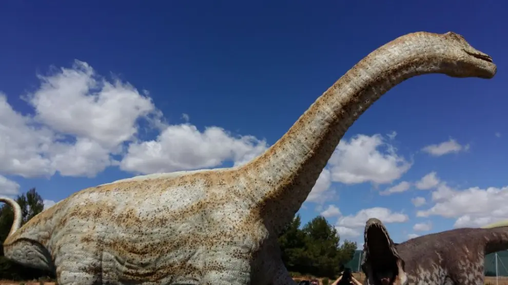 El nuevo Aragosaurus, en Dinópolis