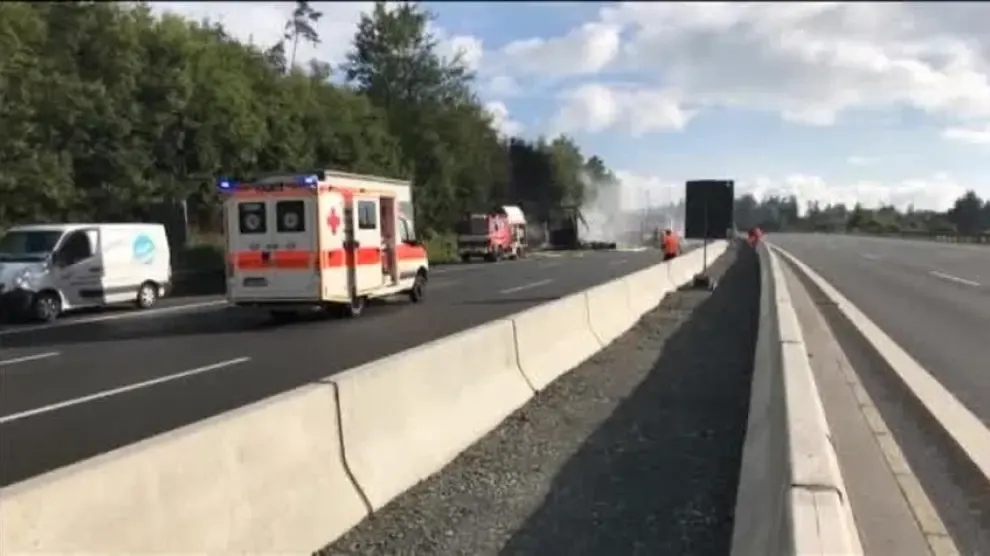 Un accidente de autobús en Alemania deja 18 muertos hasta el momento