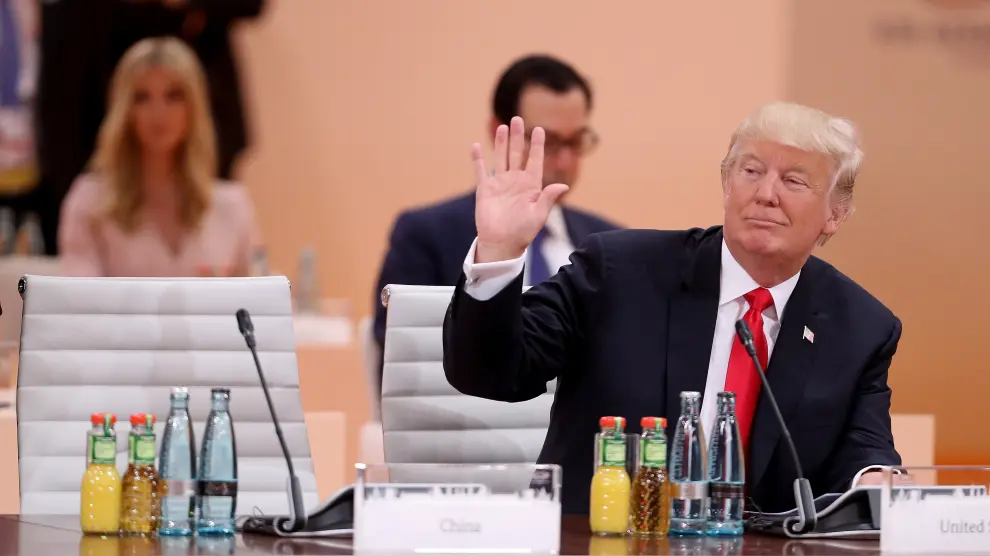 Trump durante la celebración de la última jornada del G20.