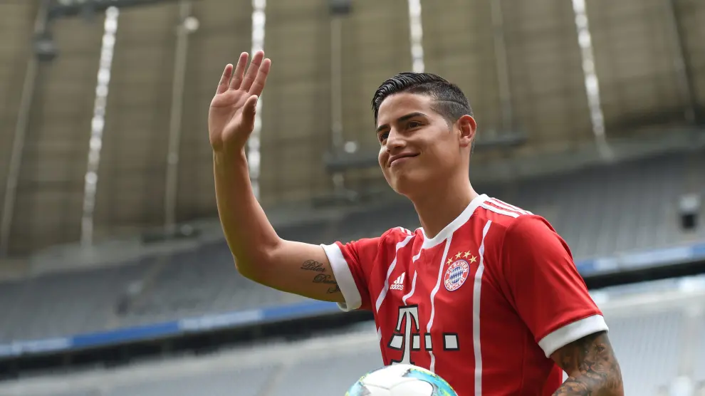 El colombiano ya luce la camiseta del Bayern