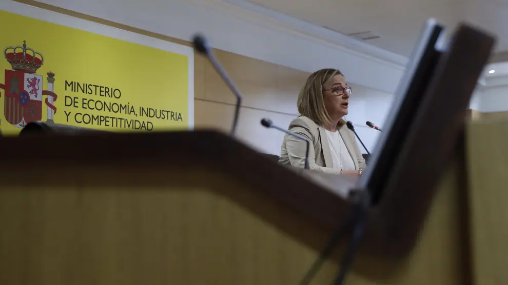 Irene Garrido, secretaria de Estado de Economía, valora los datos del IPC, ayer.