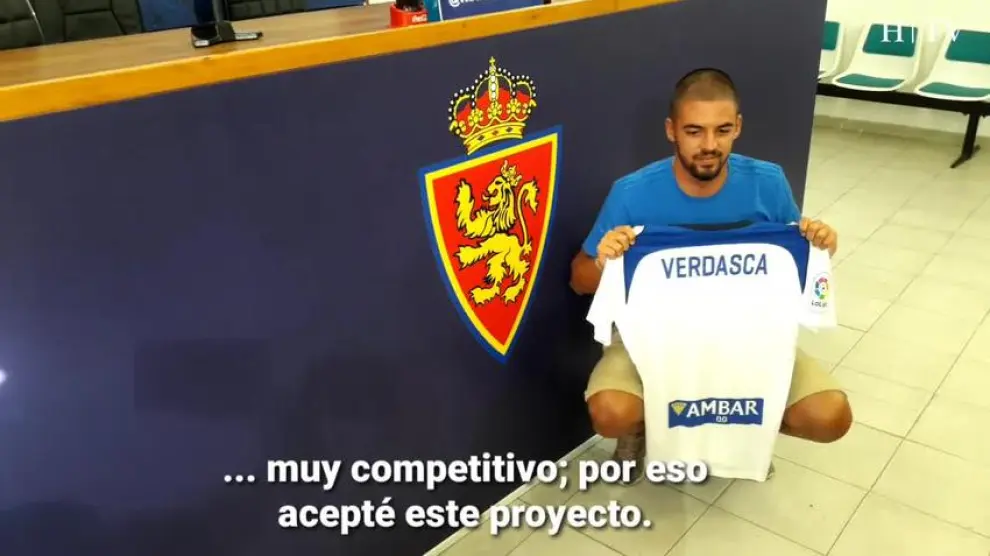 El Real Zaragoza presenta a Diogo Verdasca