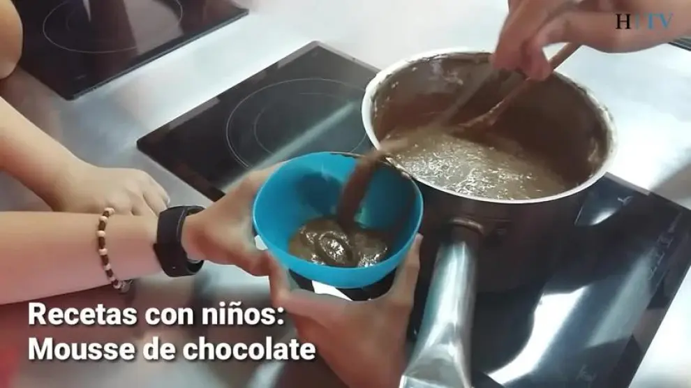 Receta de mousse de chocolate para hacer con niños