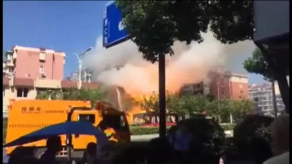 Impresionante explosión en un restaurante en China