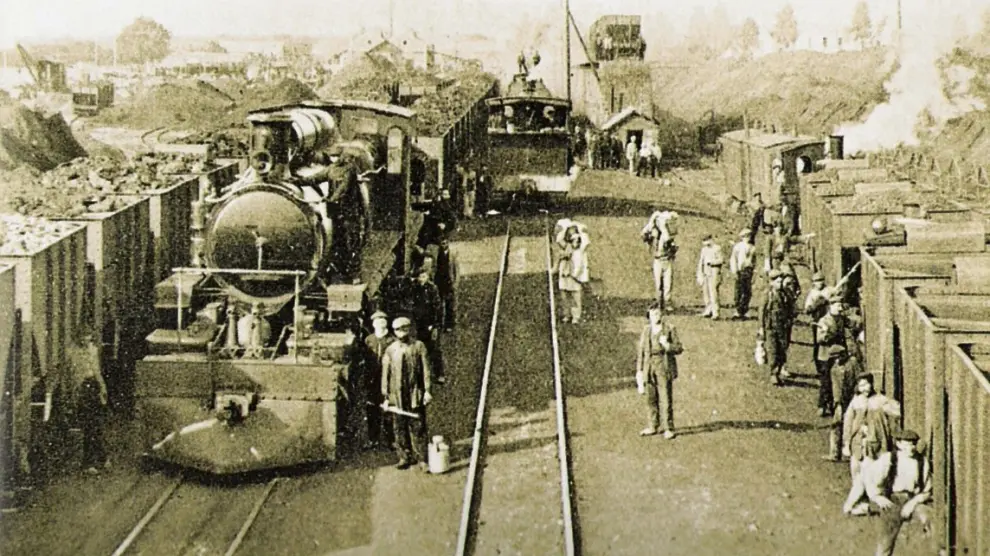 Estación del tren minero en Ojos Negros