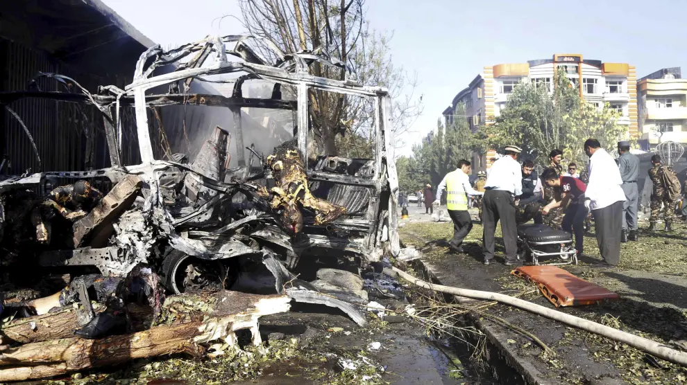 La explosión del vehículo cargado de explosivos tuvo lugar poco antes de las 7.00 hora local.