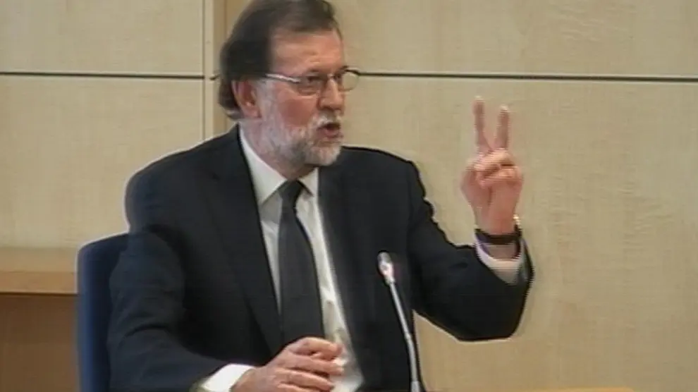 Rajoy declara en la Audiencia Nacional: "En el PP existía una separación nítida entre la parte política y la económica"