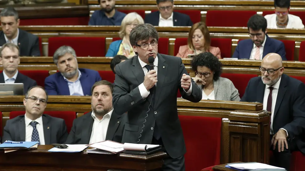 El presidente de la Generalitat de Cataluña, Carles Puigdemont