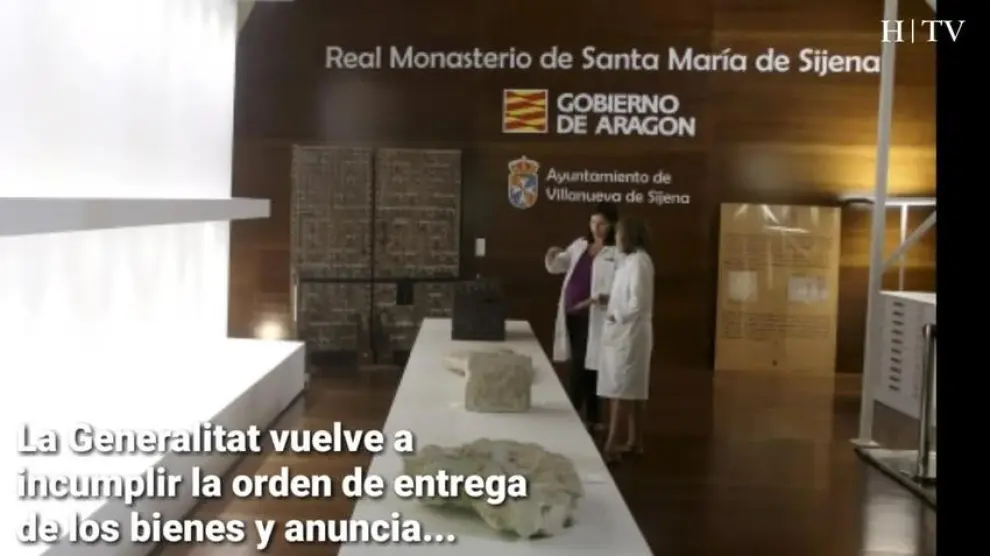 La Generalitat incumple la orden de entrega y anuncia que las piezas "no saldrán de Lérida"