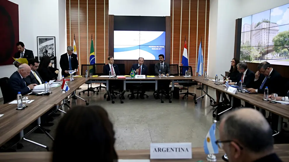 Imagen de la reunión del Mercosur.