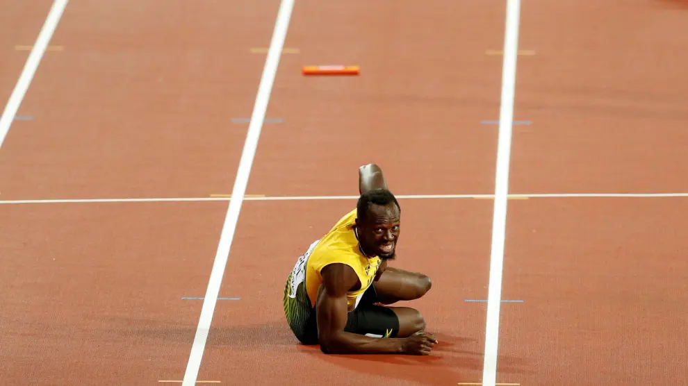 La cruel despedida de Bolt del atletismo: una lesión en su última carrera
