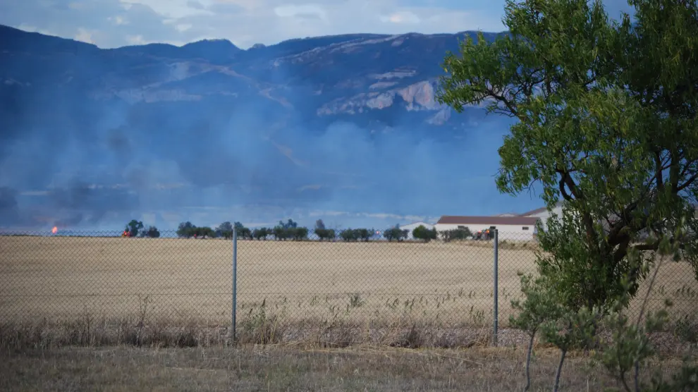 Un incendio ha provocado la alarma en el pueblo de Quinzano