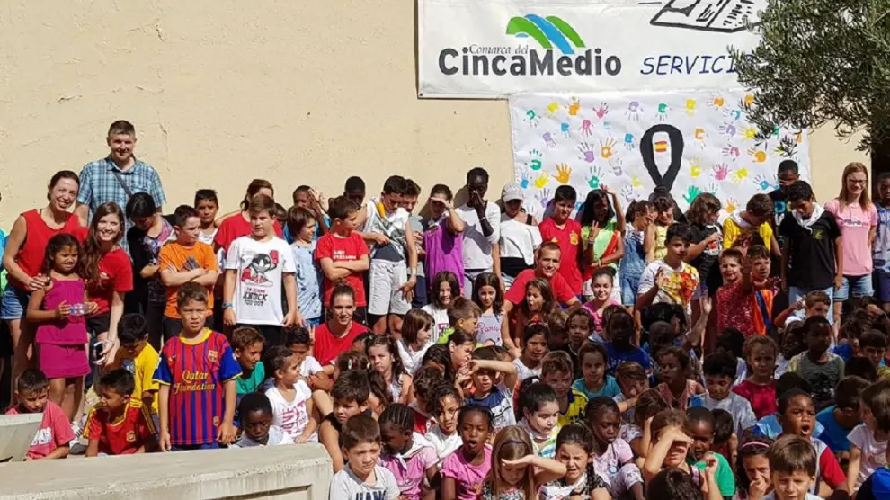 Los días de mayor afluencia del programa reunieron a 250 niños en Monzón.