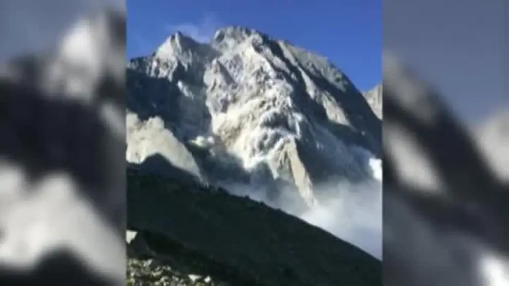 Así fue la avalancha en Suiza