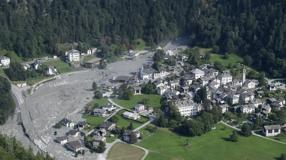 El deslizamiento de lodo afectó a una importante parte del municipio de Bondo.