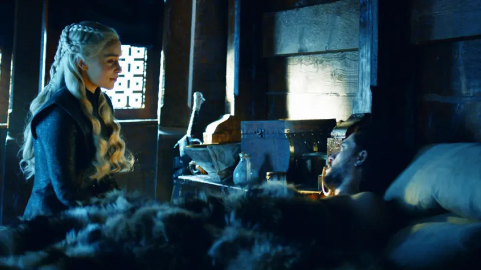 Escena entre Jon y Daenerys