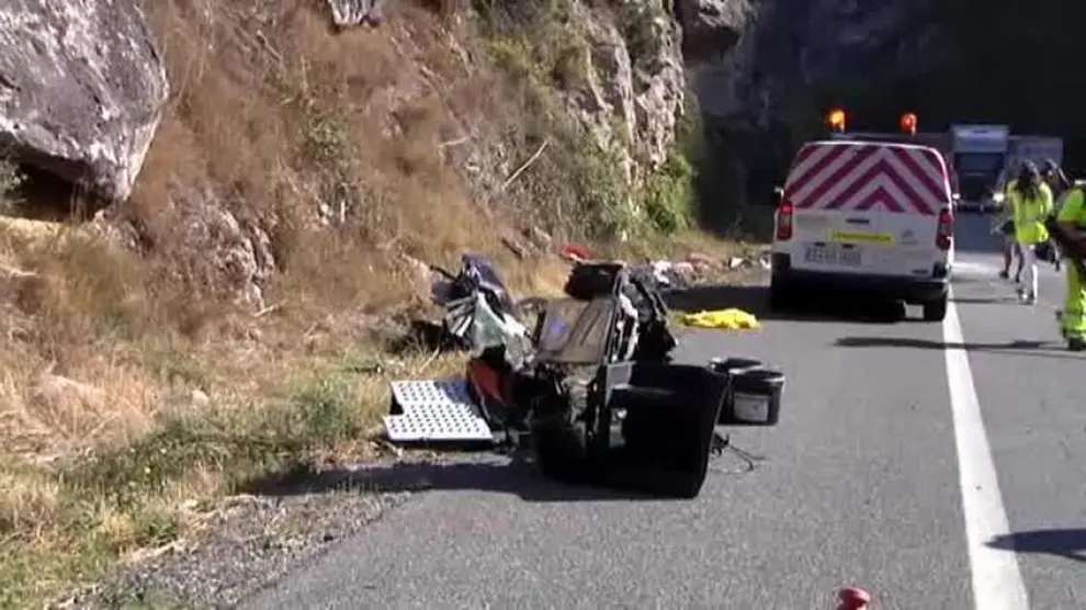 Fallecen cinco personas en un accidente en una carretera de Burgos