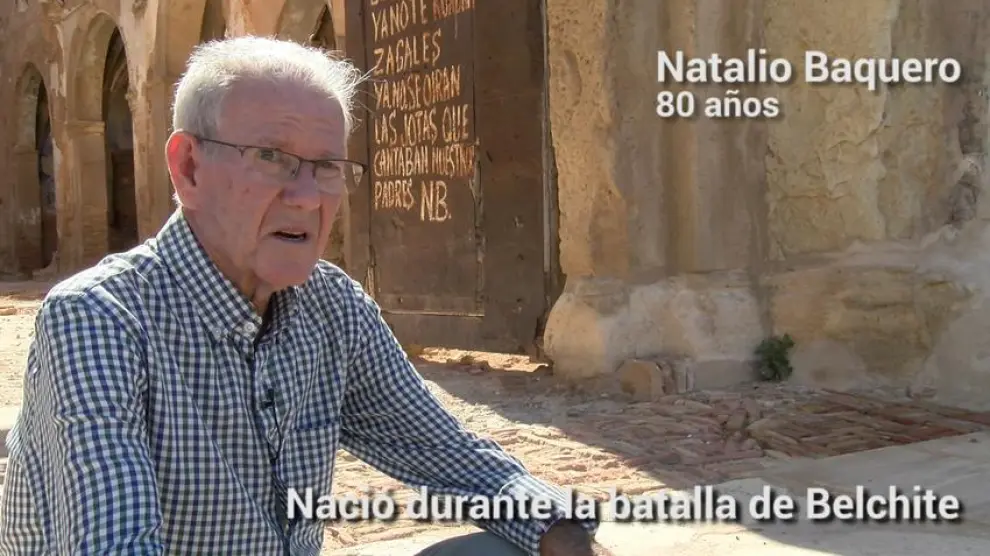 Natalio Baquero nació el 1 de septiembre de 1937, en plena Batalla de Belchite