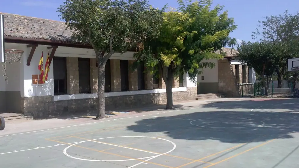 Colegio de Villanueva de Sijena, uno de los más pequeños de Aragón con 3 alumnos.