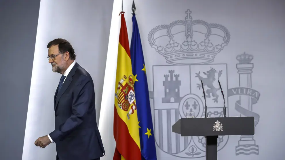 Mariano Rajoy en su comparecencia de este jueves por el desafío soberanista