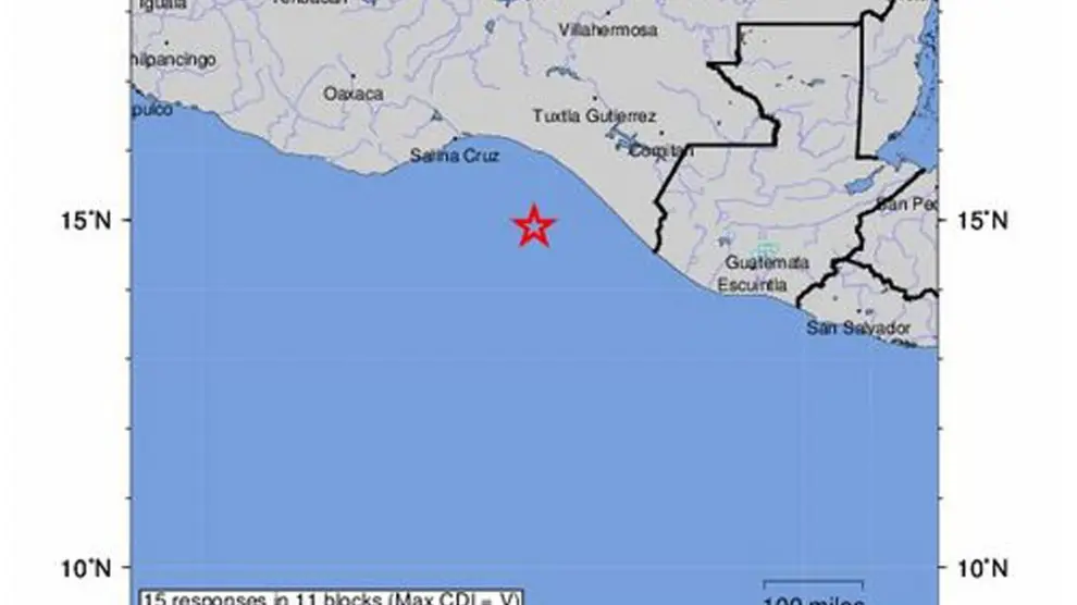 Reporte sismológico del terremoto que ha sufrido México este viernes.