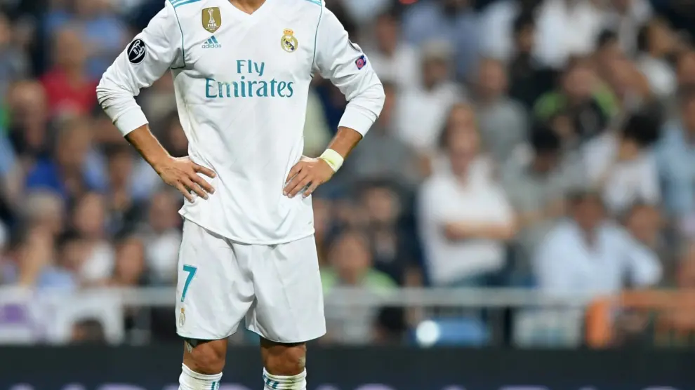 Cristiano Ronaldo durante el partido.