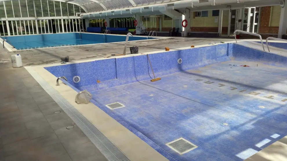 La piscina terapéutica de Utrillas se abrirá en octubre.
