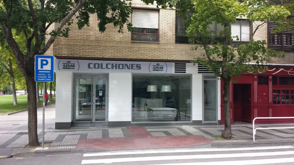 Uno de los establecimientos que Colchones Aznar ha abierto en Pamplina