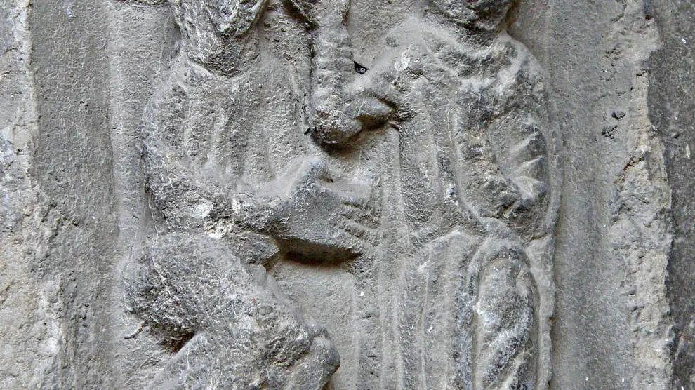 El capitel que podría representar un pasaje de la 'Eneida', según Juan Ramón Ugarte.