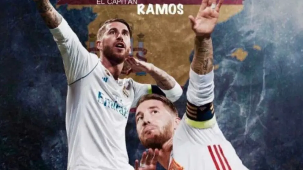 Montaje que Sergio Ramos subió a su perfil de Instagram.