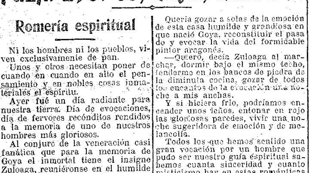 Recorte de la noticia publicada en HERALDO hace ahora 100 años.