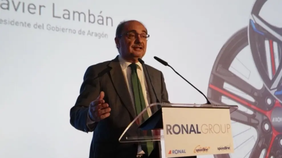 El presidente del Gobierno aragonés ha asistido en la capital turolense a la inauguración de la nueva planta de Ronal Group.
