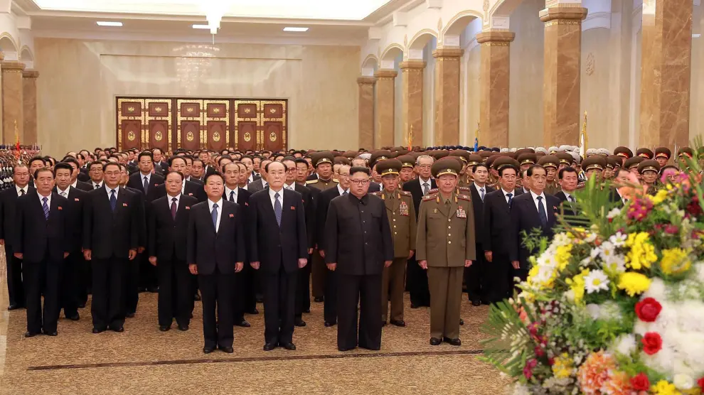 Foto tomada el 7 de octubre de Kim Jong-un.