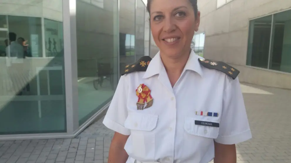 Capitán enfermera Gema Colmenar Jarillo, secretaria de Estudios de la Escuela Militar de Sanidad de Madrid