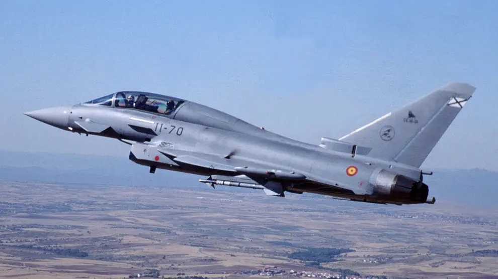 Imagen de archivo de un avión Eurofighter del Ejército del Aire.
