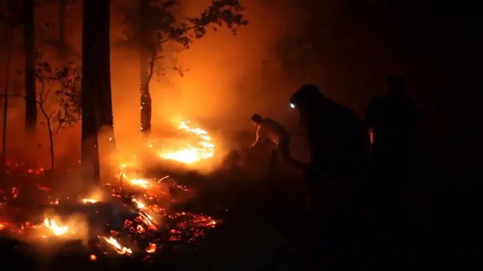 Varios incendios activos en Galicia