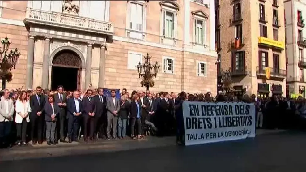 Protestas en Cataluña por las detenciones de los líderes independentistas