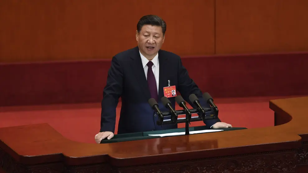 El presidente chino, Xi Jinping, en la inauguración del XIX Congreso del Partido Comunista.