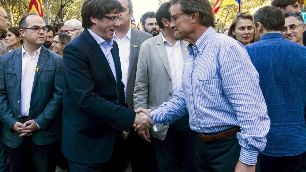 Carles Puigdemont y Artur Mas en una imagen de archivo