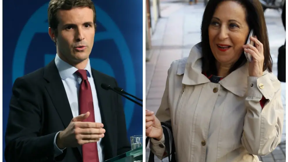 Pablo Casado (PP) y Margarita Robles (PSOE)
