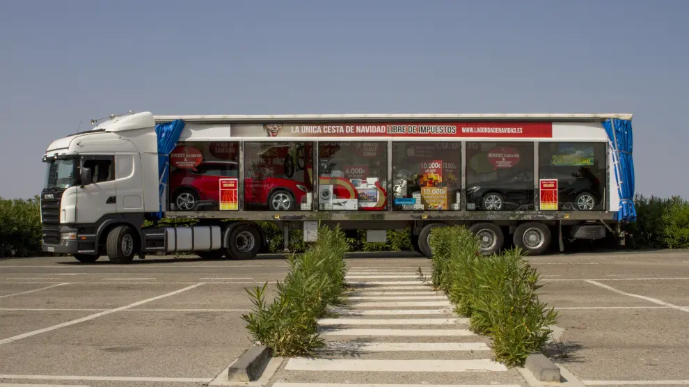 El camión se encuentra repleto de regalos valorados en 200.000 euros, libres de impuestos.
